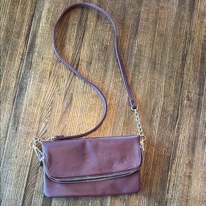 Chic Dark Wine Crossbody Bag